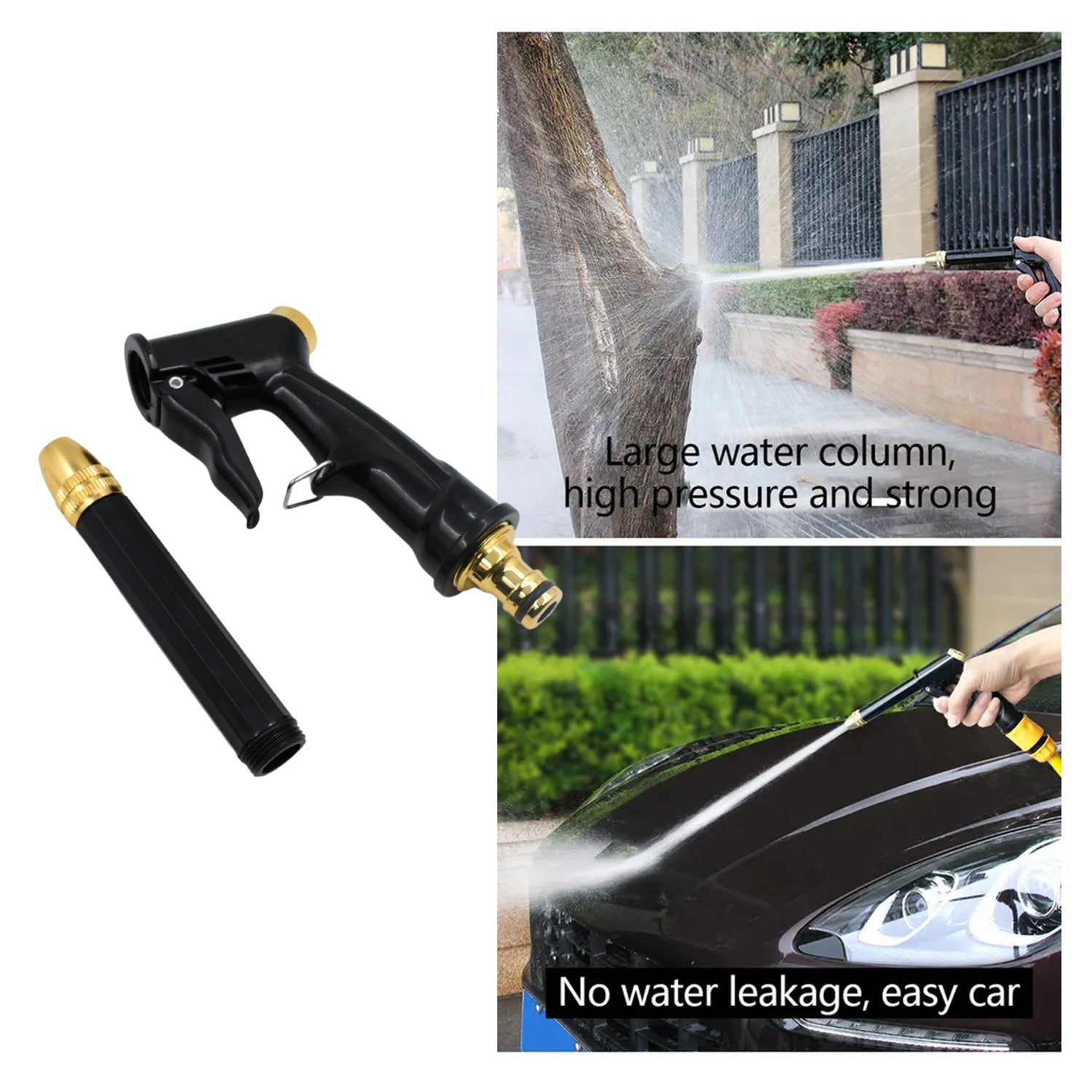 9148 Plastic Body, Metal Trigger & Brass Nozzle Water Spray Gun For Water Pipe | Non-Slip | Comfortable Grip | Multiple Spray Modes | Ideal Pipe Nozzle For Car Wash, Gardening,& Other Uses 9148 Plastic Body, Metal Trigger & Brass Nozzle Water Spray Gun For Water Pipe | Non-Slip | Comfortable Grip | Multiple Spray Modes | Ideal Pipe Nozzle For Car Wash, Gardening,& Other Uses